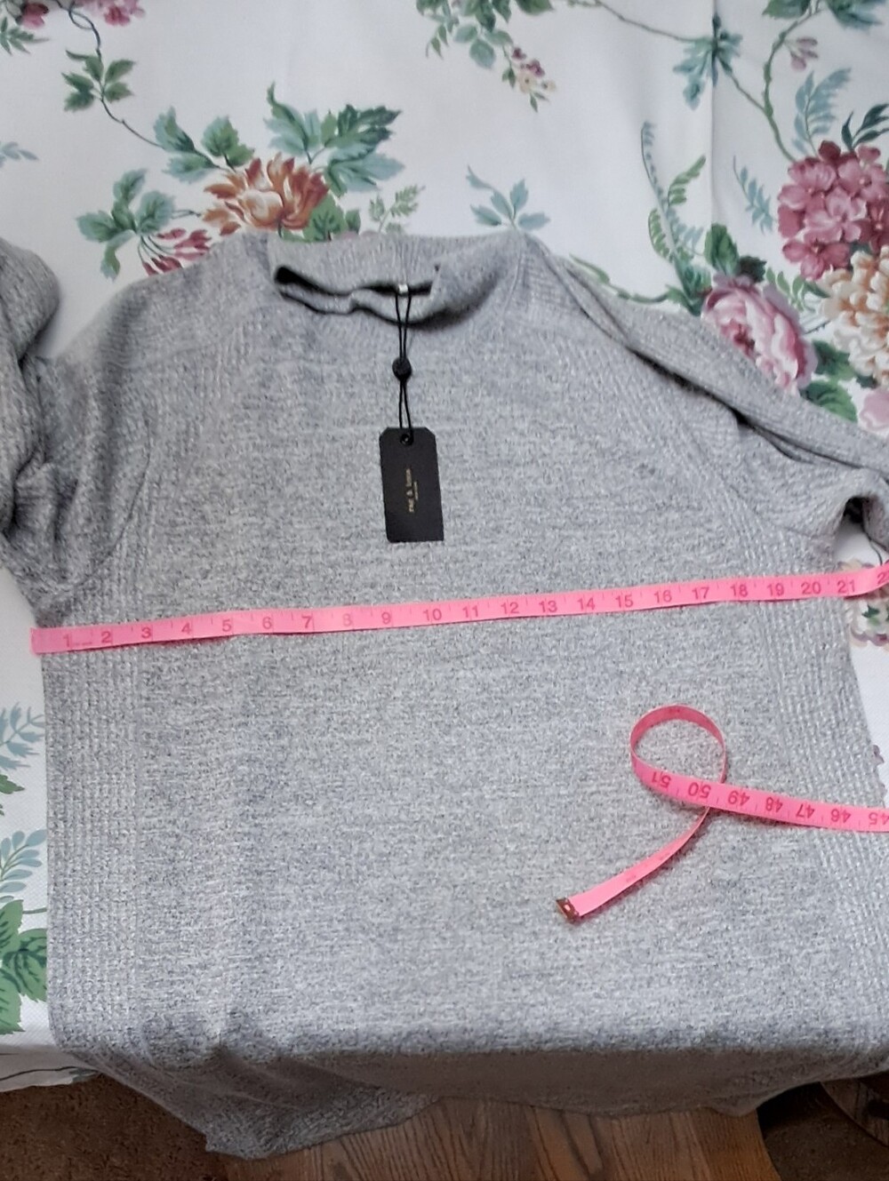 Rag & Bone NWT Sz. Lg Grey The Knit Racer Mock Turtle Neck Dress - Picture 13 of 16